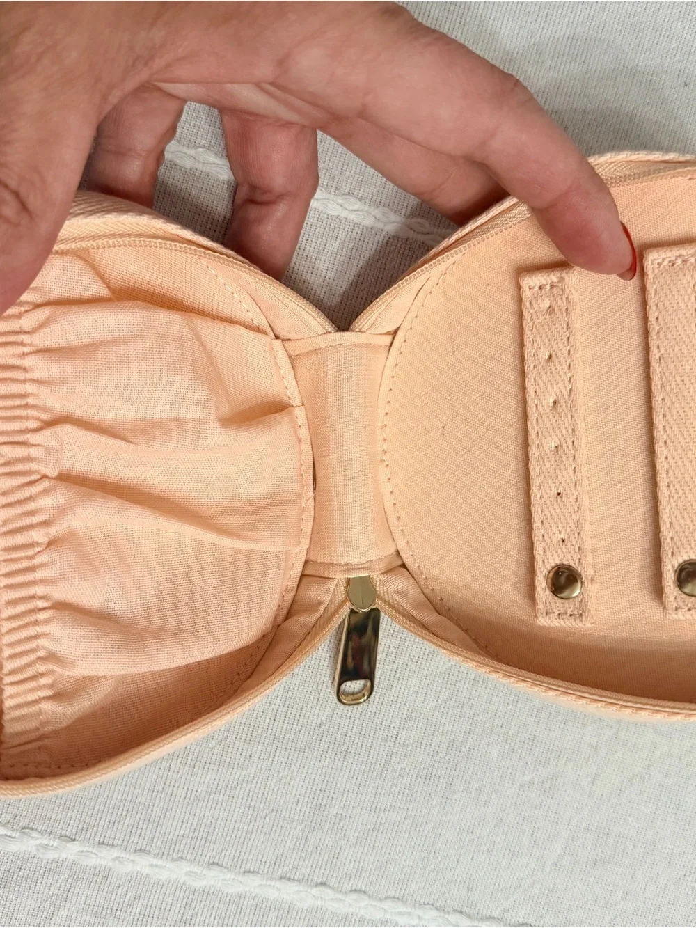 Burberry Peach and Black Circular 'Goddess' Patch - Picture 2 of 4